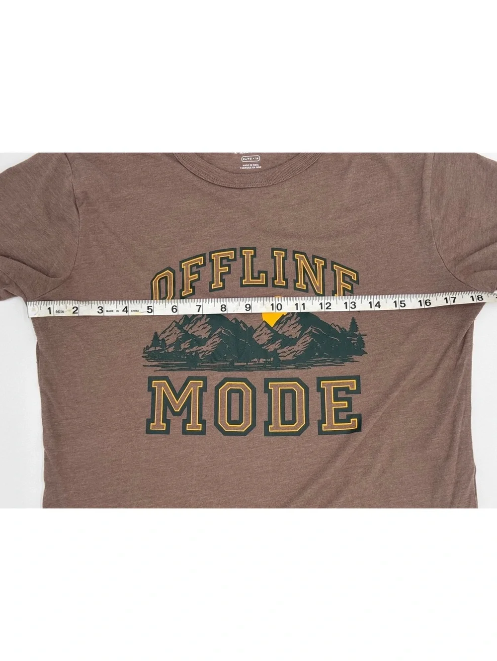 The Children's Place XL Brown 'Offline Mode' Graphic T-Shirt